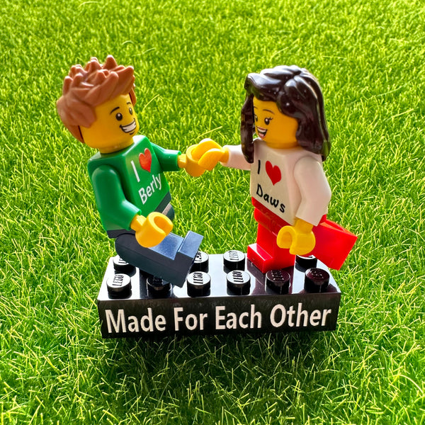 Custom LEGO Couple Display | Personalized Valentine's Gift 2024